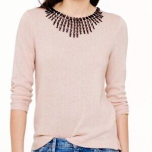 NWOT Super Soft JCrew Embellished Sweater - Pink